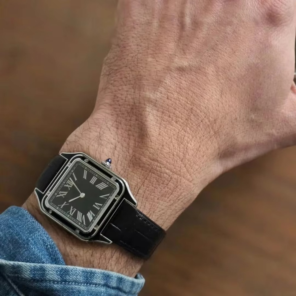 Cartier Watch Santos - Pulseira de relógio em couro de