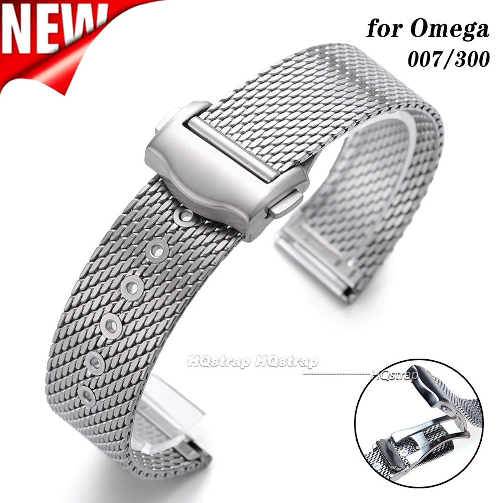 Omega Watch Seamaster - Pulseira de relógio de aço inoxidável