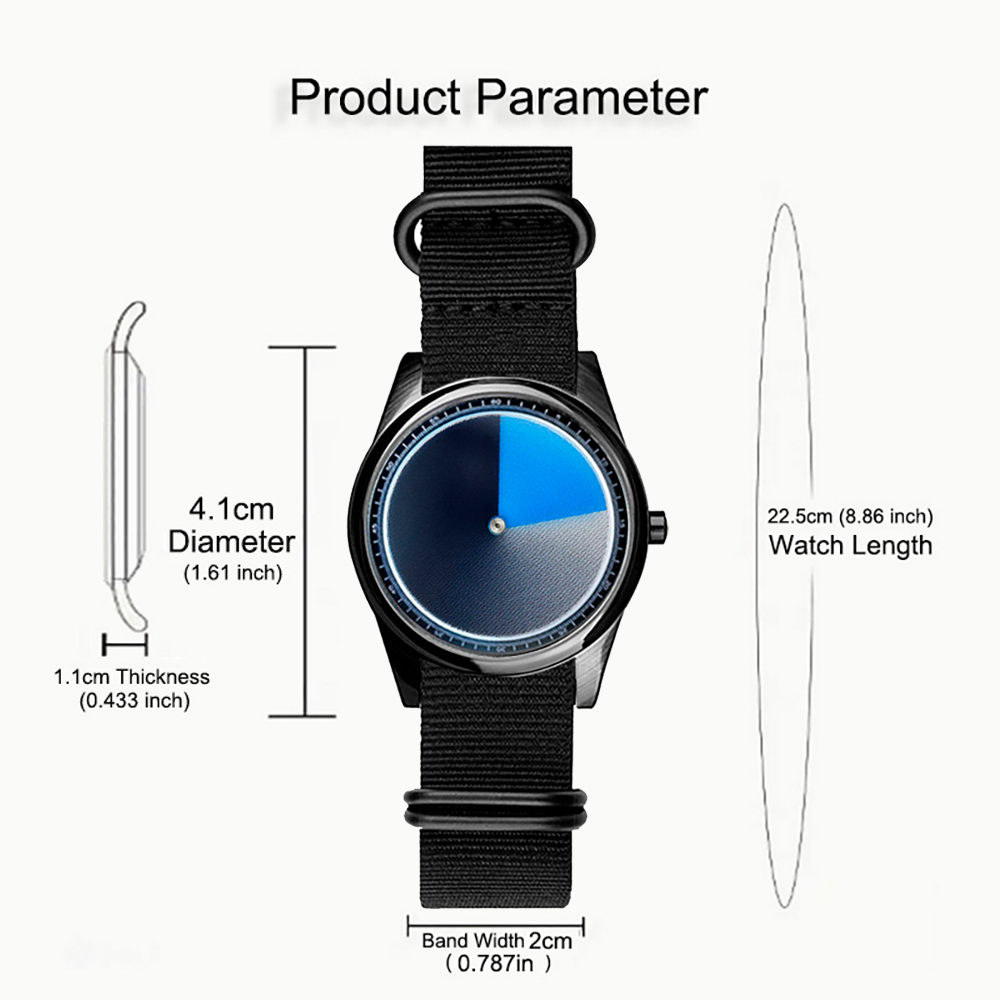 Relógios de Moda Coloridos e B - Canvas Strap Watch avaliação e preço