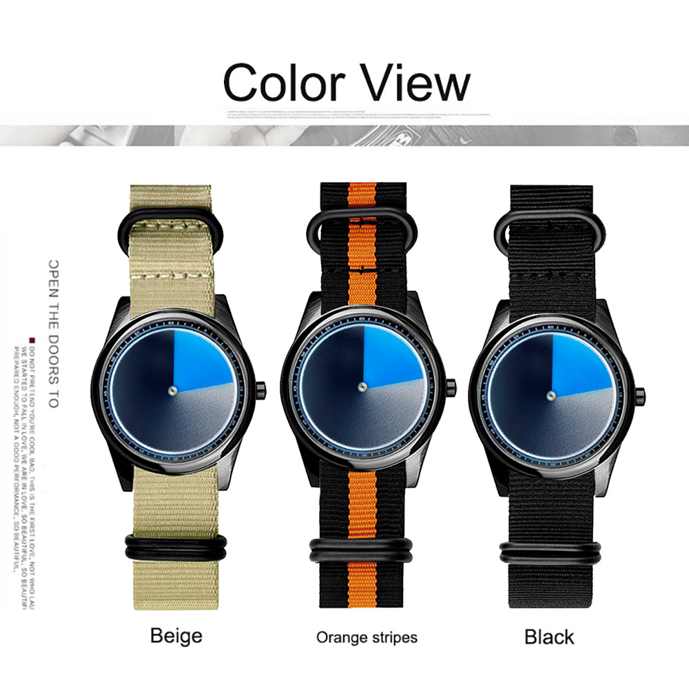 Relógios de Moda Coloridos e B - Canvas Strap Watch avaliação e preço