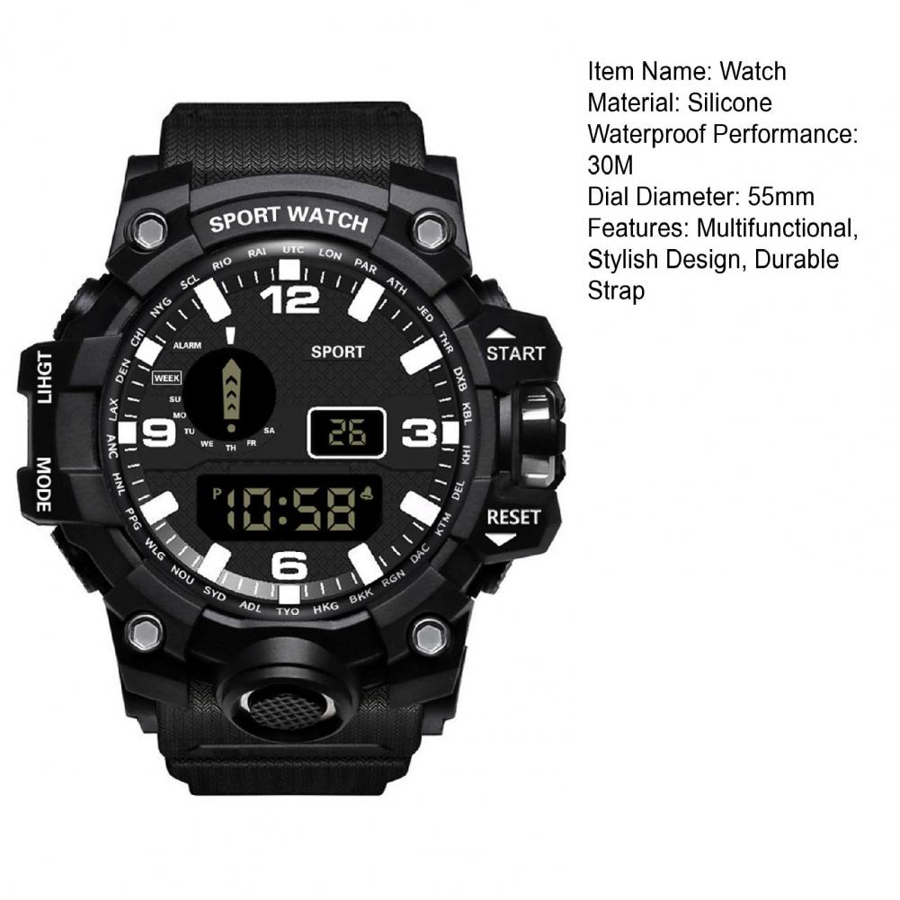 Relógio multifuncional para us - Canvas Strap Watch avaliação e preço