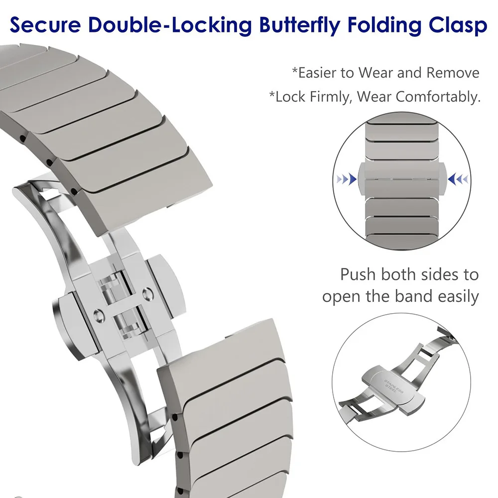 Pulseira de aço inoxidável par - Milanese Loop Magnetic avaliação e preço