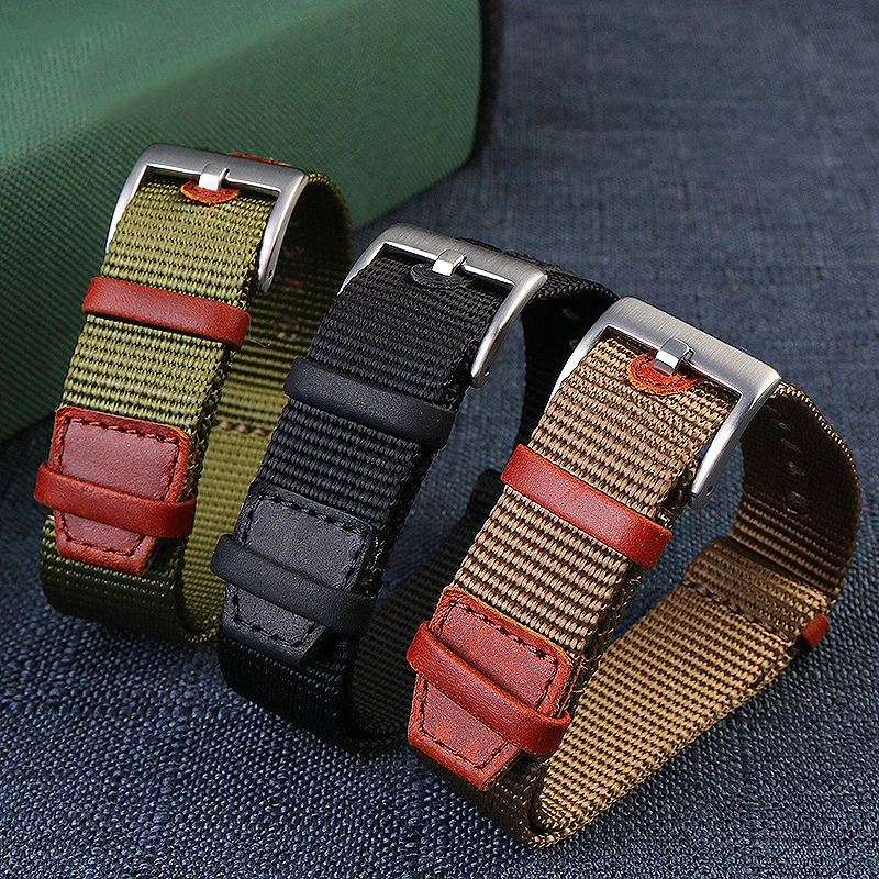 Alta qualidade náilon 20mm 22m - Suede Strap Watch avaliação e preço