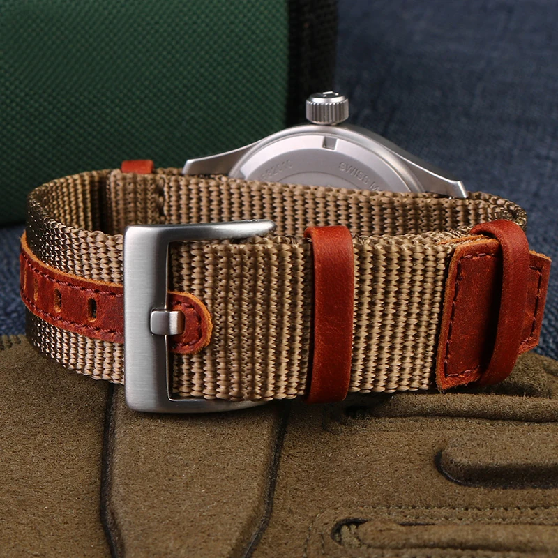 Alta qualidade náilon 20mm 22m - Suede Strap Watch avaliação e preço