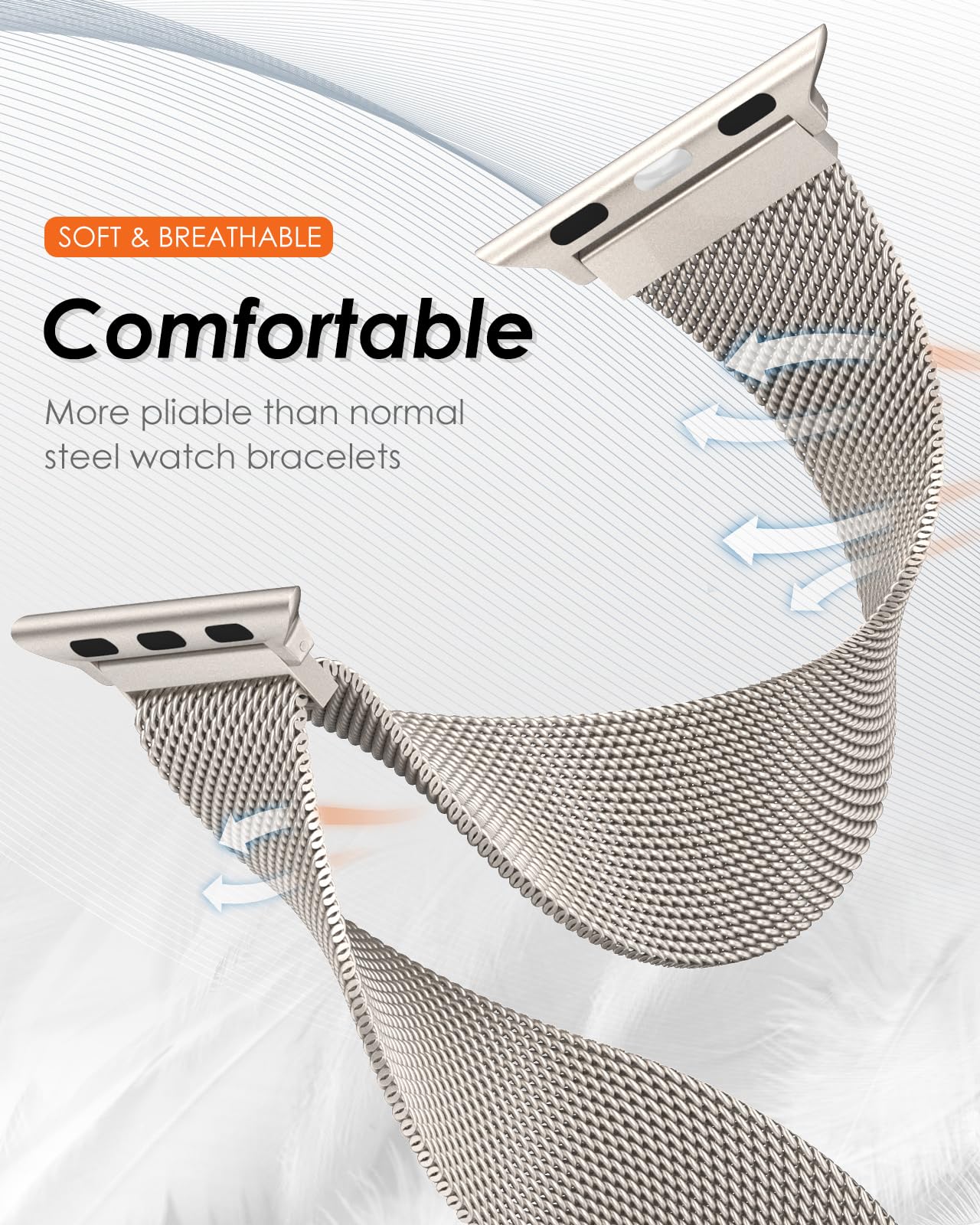 Pulseira Milanese para Apple W - Milanese Loop Magnetic avaliação e preço