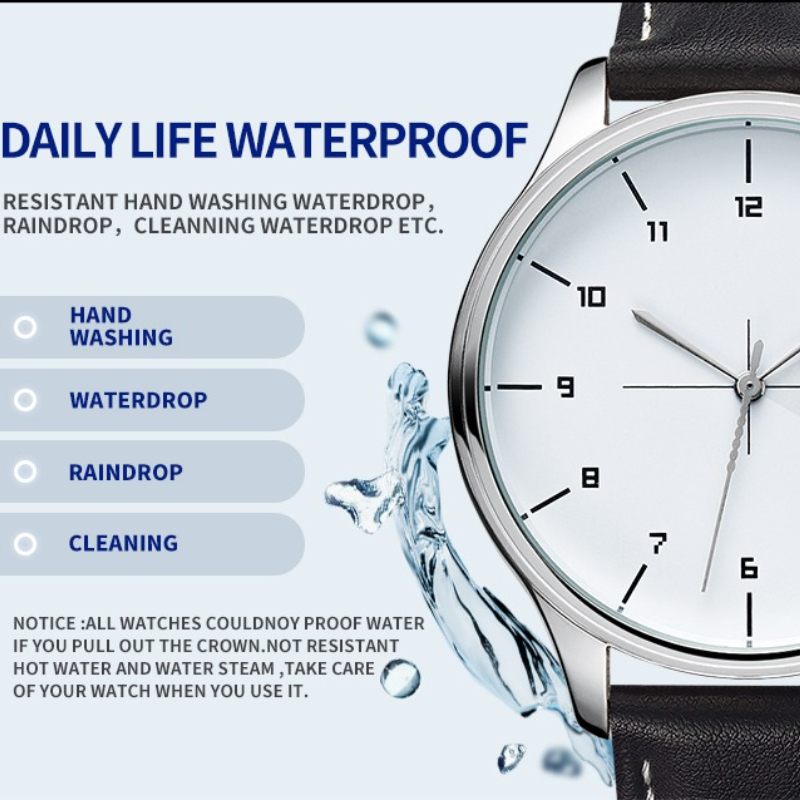 Relógios de Quartzo da Marca T - Leather Watch Band Men avaliação e preço