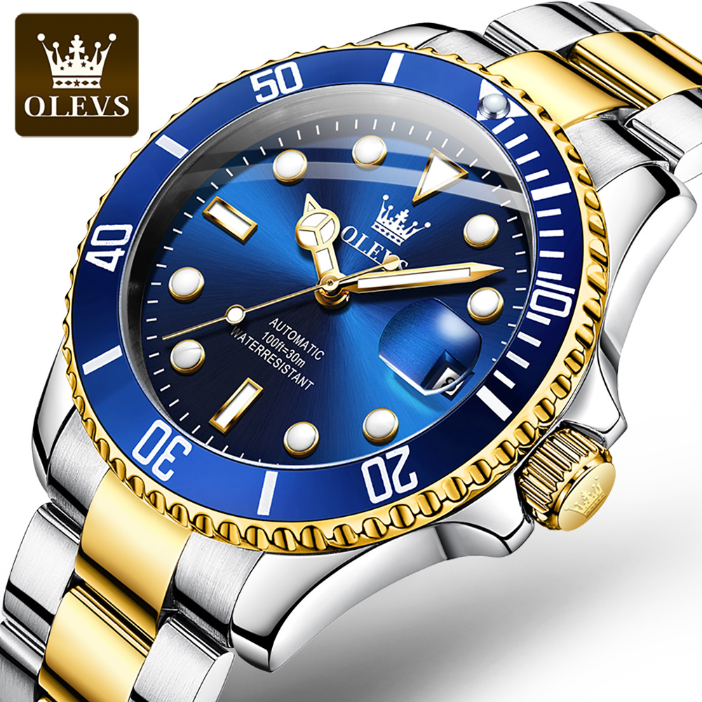 Olevs 6650 relógio masculino c - Rolex Watch Submariner avaliação e preço