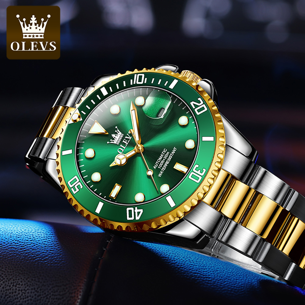 Olevs 6650 relógio masculino c - Rolex Watch Submariner avaliação e preço