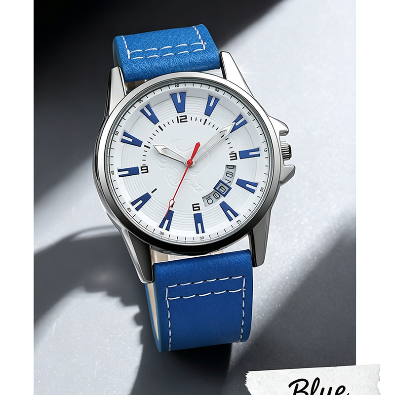 Relógio de pulso de quartzo ma - Leather Watch Band Men avaliação e preço